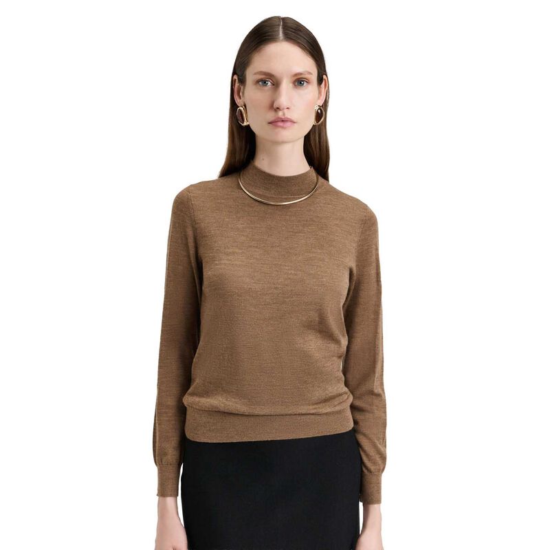 Veronika Maine Fine Gauge Long Sleeve Mock Neck image number 7